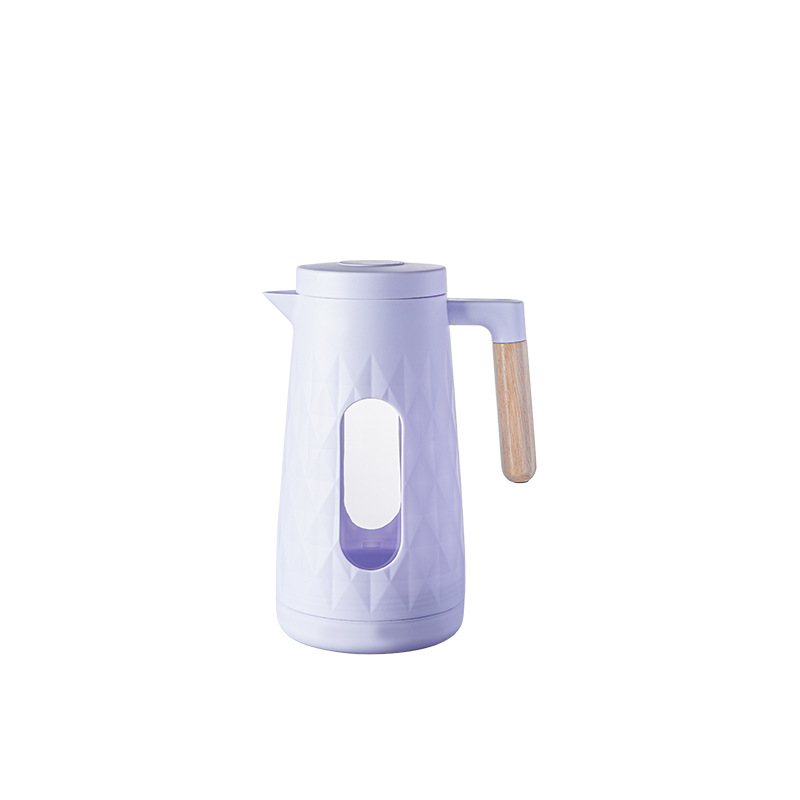 Summer internet-famous large-capacity household cold water kettle with high appearance level, wooden handle kettle, dormitory cold water kettle with glass Item Picture