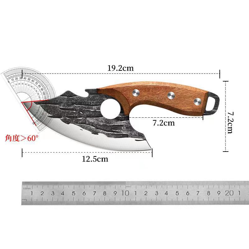 Boning knife, multi-purpose knife for slaughtering, forging small kitchen knife, outdoor mini knife, sharp peeler knife for household use, fruit knife Item Picture