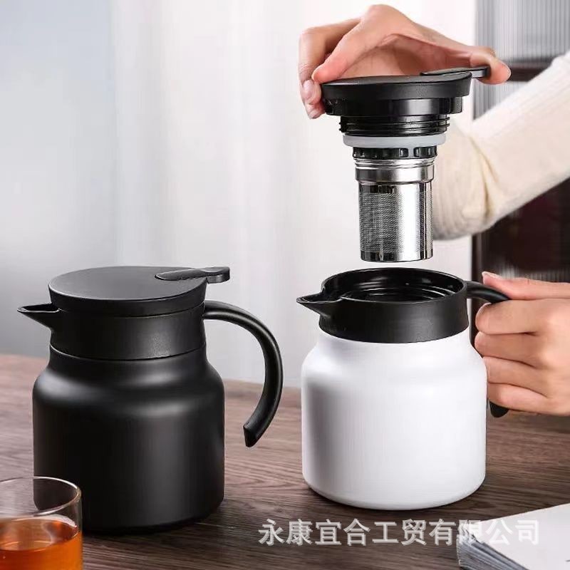 316 stainless steel stewed teapot, household large-capacity insulated kettle, tea-water separation teapot, digital display insulated kettle details Picture
