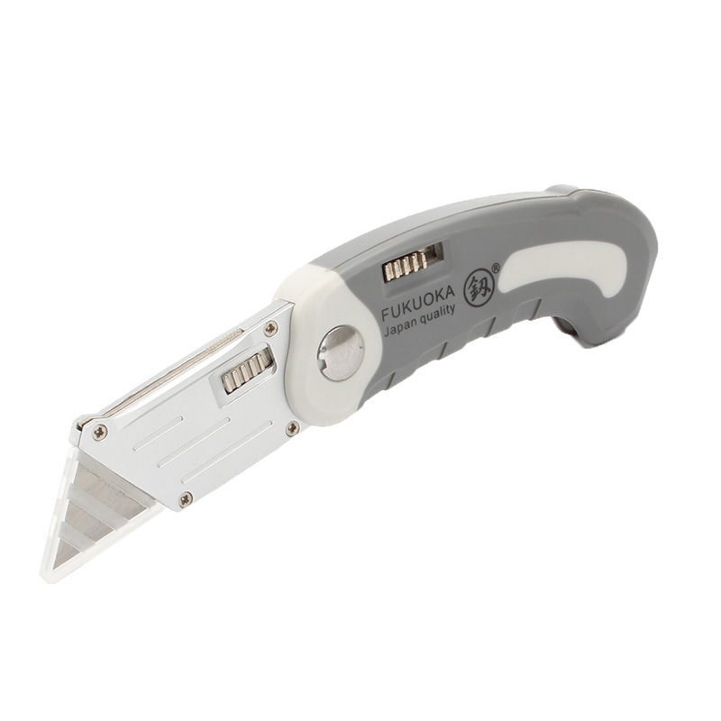 Fukuoka Tools trapezoidal utility knife, blade electrician knife, wallpaper knife, folding knife, cutting knife FO-4014 Item Picture