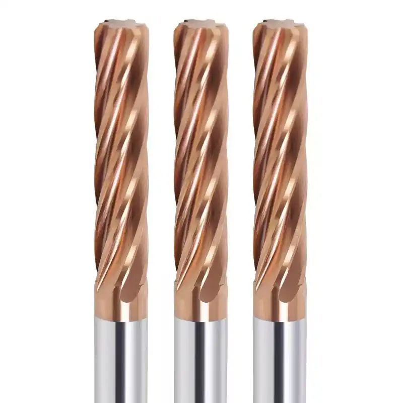 60-degree cemented carbide tungsten steel spiral reamers, extended reamers, 65-degree spiral reamers, 6-edge milling cutters for machines, coating Application Scenario