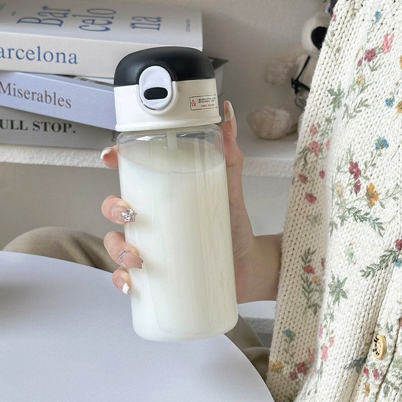 2024 Bouncing plastic cup Water cup for female office workers, new plastic ins with straw cup strap, compact and portable Application Scenario