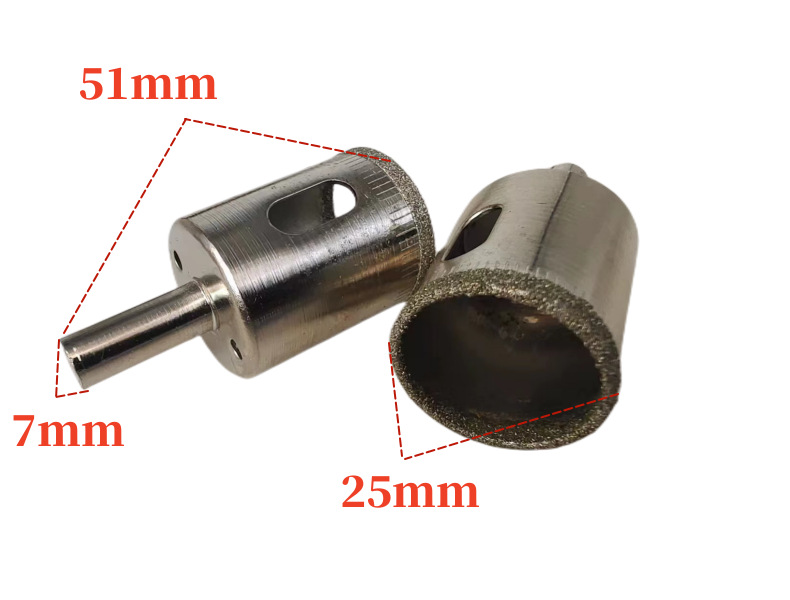 Car floor mat hole puncher, punching machine, floor mat drill bit, drilling equipment, hammer, hole breaker, 25mm hole for wire ring Specification drawing