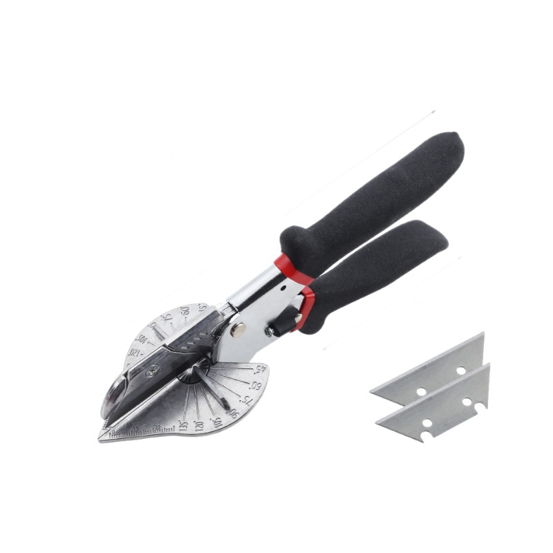 Xindun Electrician's wire trough scissors are used to cut multi-functional clips at a 45-degree Angle, helping carpenters cut 90-degree folding pliers Item Picture