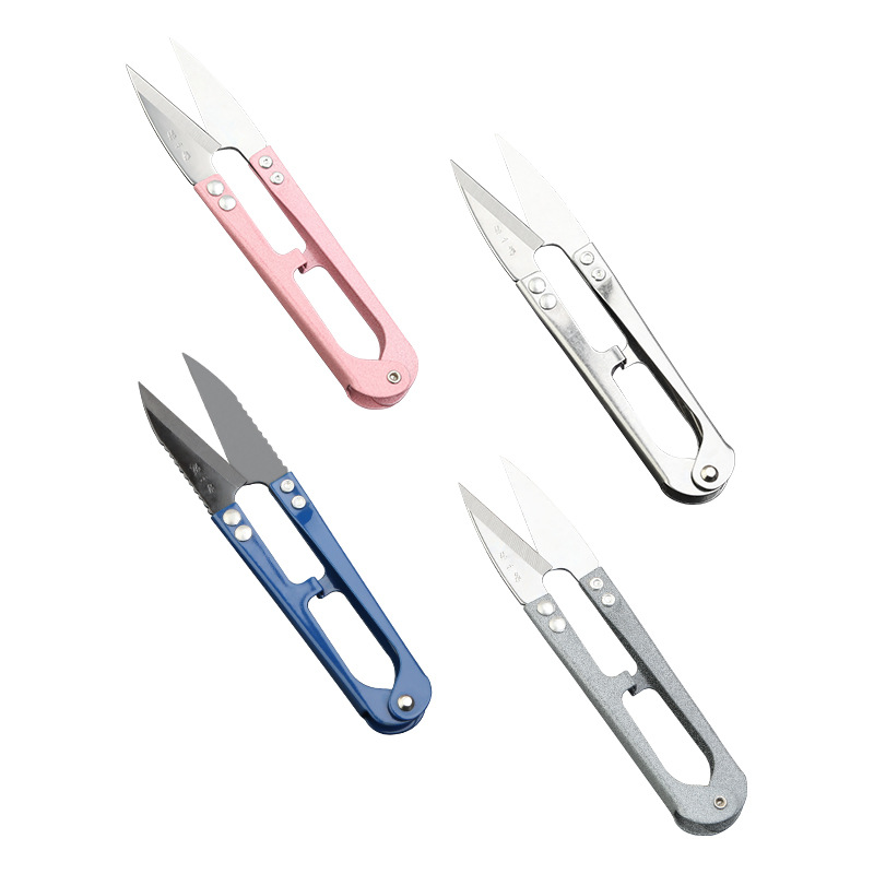 Zhang Xiaoquan scissors, small yarn shears, thread trimming, large industrial clothing sewing, U-shaped cross-stitch special 448S Item Picture