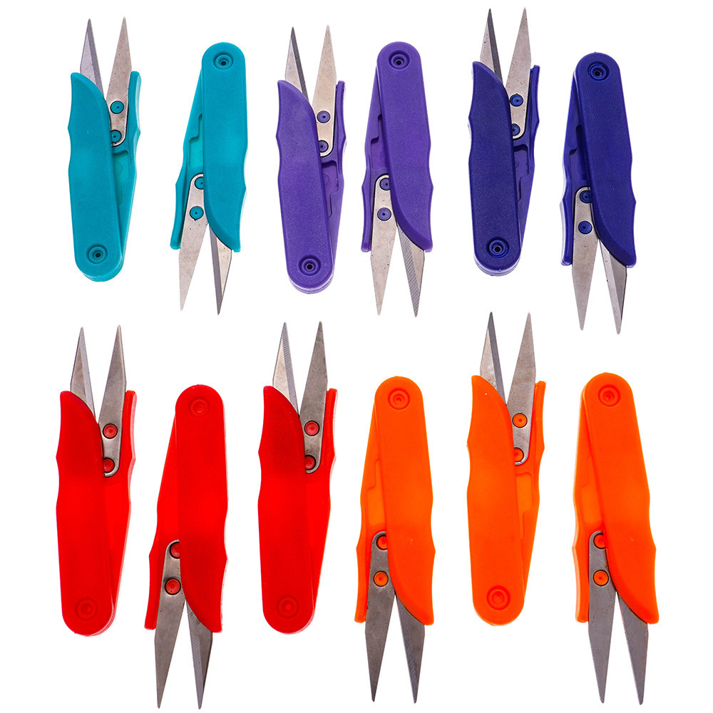 TC100 Golden Eagle Scissors Handle Plastic Yarn Shears Household Cross-stitch colored plastic handle scissors Thread end Yarn shears Item Picture