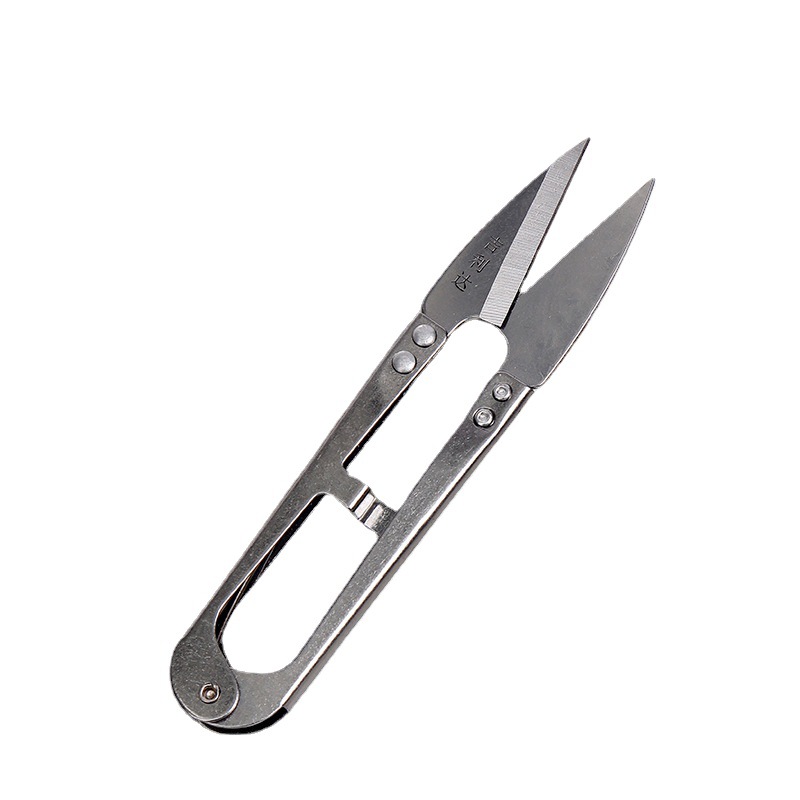 Stainless steel yarn shears, thread cutters, spring thread shears, cross-stitch U-shaped shears, sewing shears, stainless steel yarn shears, thread cutters Item Picture