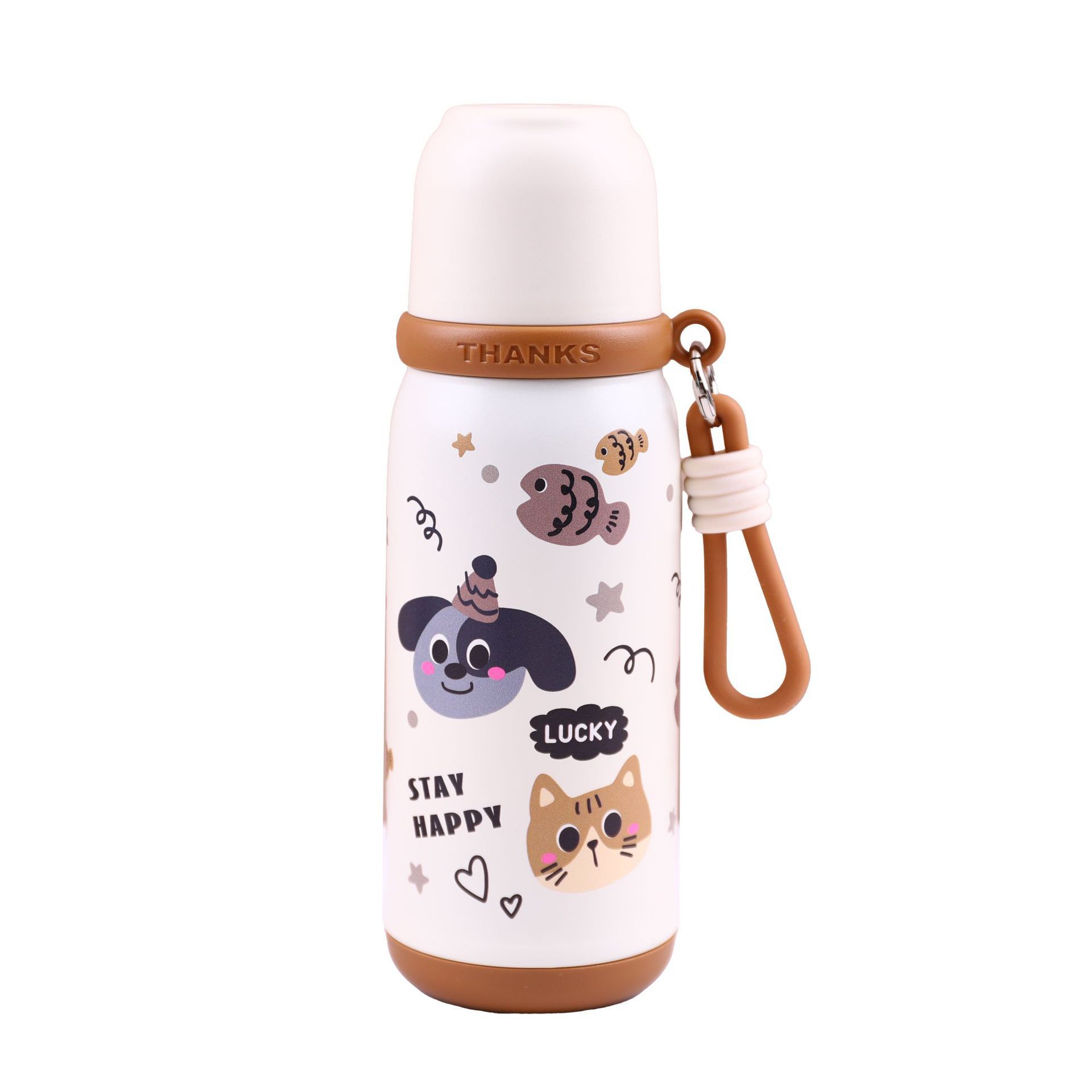 New 316 stainless steel insulated cup, high appearance level, sports double-drinking cup, student cartoon straw cup, Dream House Item Picture