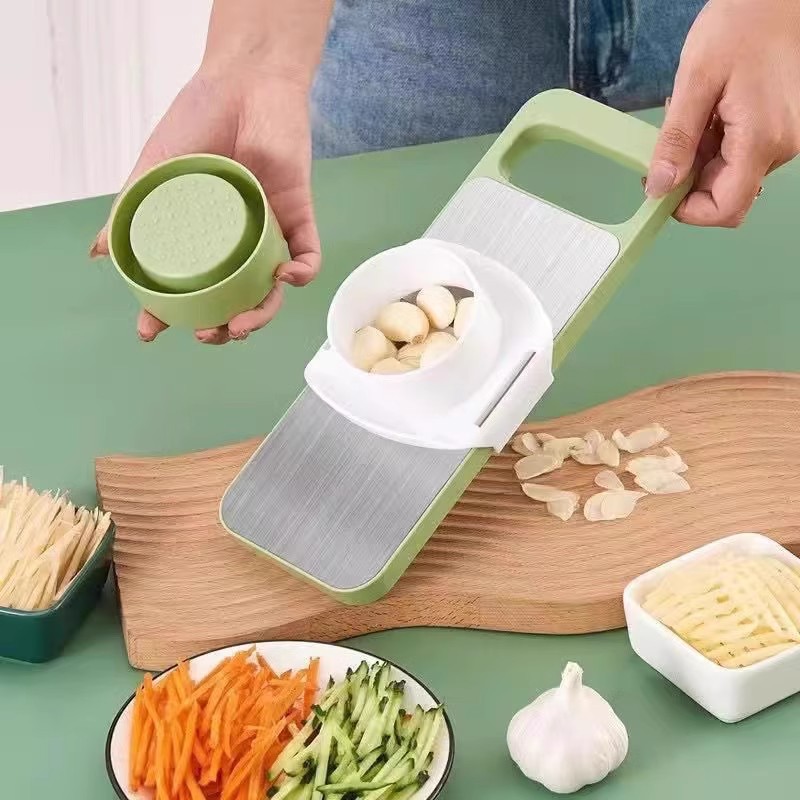 Multi-functional vegetable slicer, potato shreds grater, household thick shreds, kitchen vegetable insertion and slicing machine, shreder and grater full figure