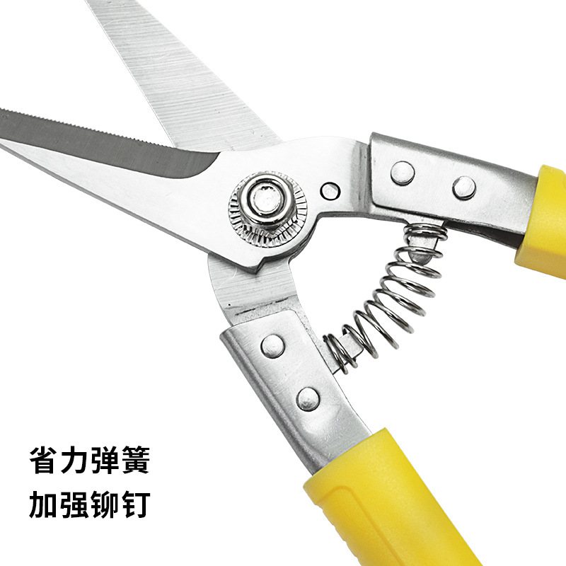 Yangjiang iron sheet scissors, stainless steel keel tools, scissors, wire, electrician, ceiling wire trough, wire mesh, industrial scissors Specification drawing
