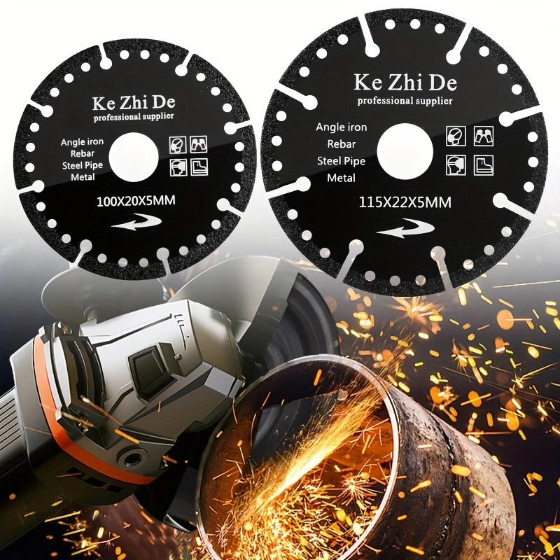 Iron King Metal alloy stainless steel pipe cutting iron sand wheel saw blade, multi-functional diamond brazed cutting blade full figure
