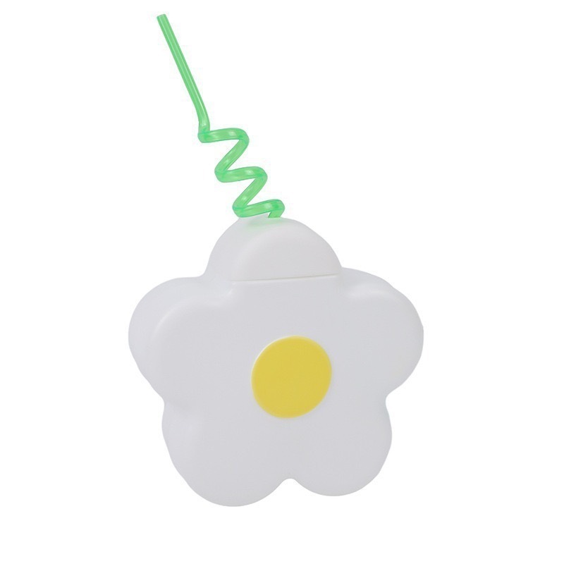 Creative cartoon cups, irregular-shaped juice drink straw cups, flower butterfly-shaped cups, large-capacity plastic cups Item Picture