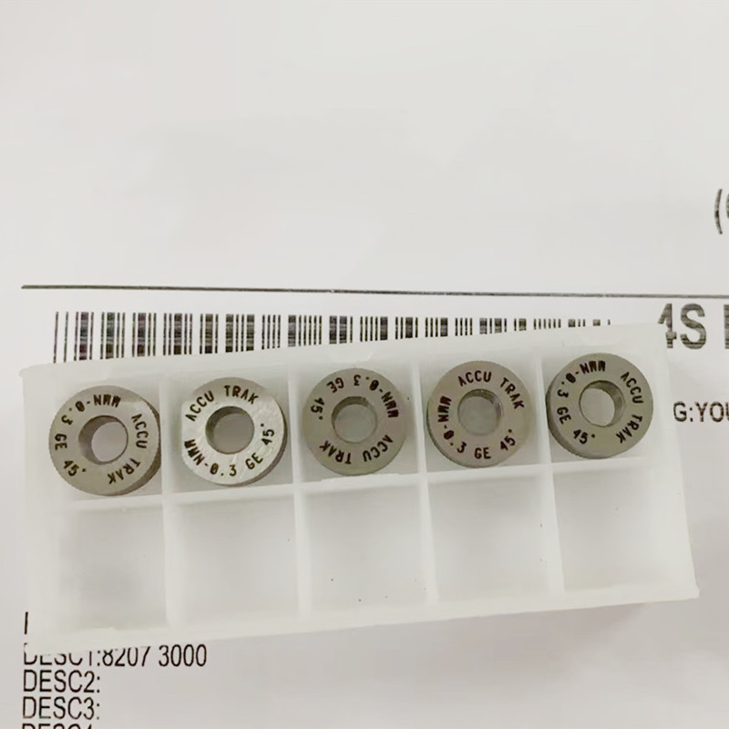 Single-wheel net pattern knurling wheel knife GE45MN-0.3 accu10*4*4 Specification drawing