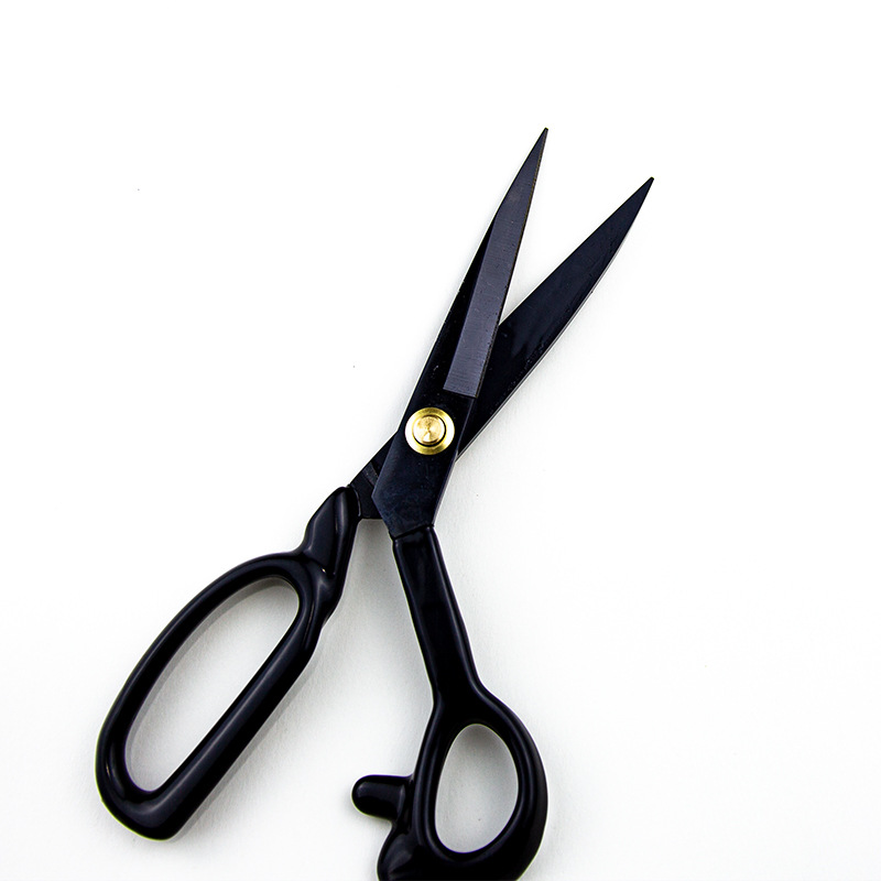 Professional clothing cutting and sewing, leather fabric, hand sewing, large scissors, fabric cutting, 8-9, 10-1, 1-12 inches Specification drawing