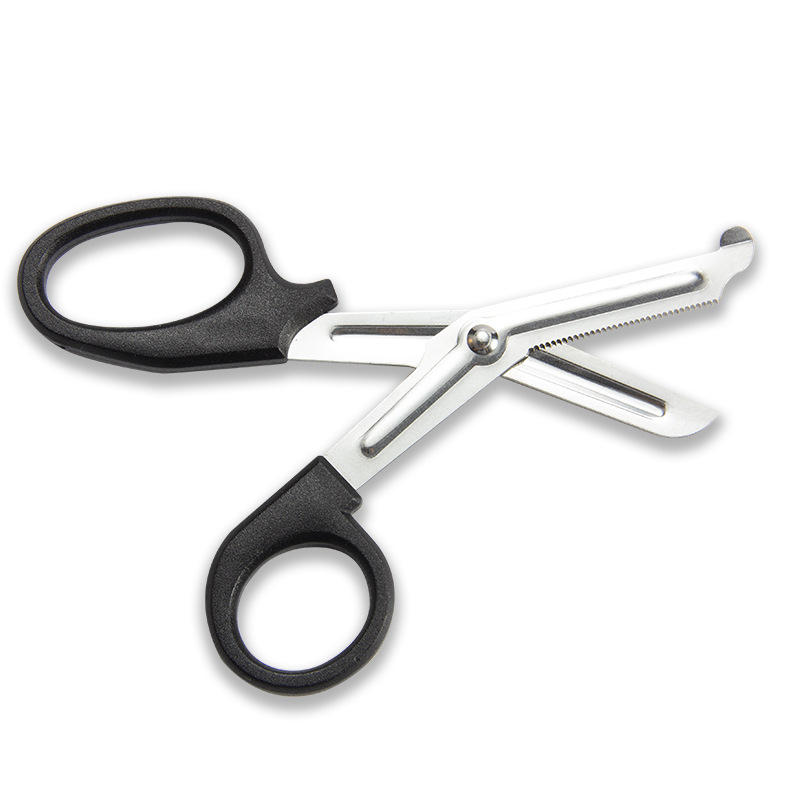 Manufacturer's stainless steel gauze scissors, outdoor camping gauze scissors, stainless steel elbow scissors, household wholesale Specification drawing
