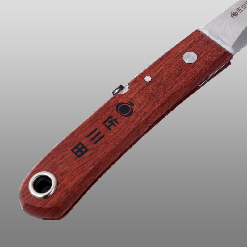 Taiwan Sagawa-tian 1090 folding grafting tool, fruit tree grafting bud splicing knife, Japanese steel-chipped wood tree splicing knife for pruning Specification drawing