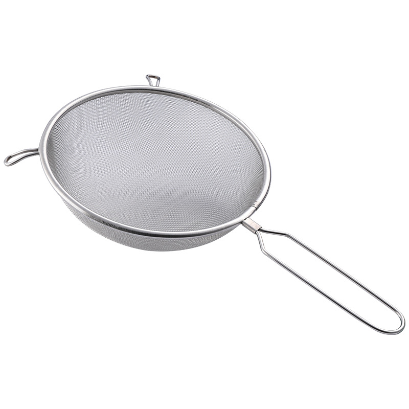 Thickened stainless steel strainer, multi-functional strainer, soy milk filter screen, filter spoon, commercial frying basket, flour sieve, household Item Picture