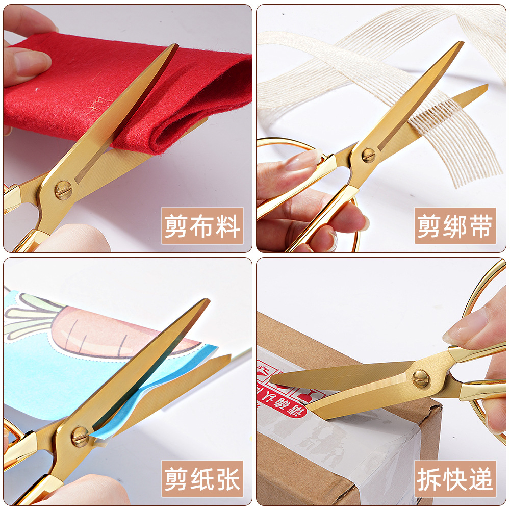 Lin Tai makes scissors, stationery, office scissors, mostly alloy cutting, sewing, fabric cutting, and student DIY paper-cutting details Picture