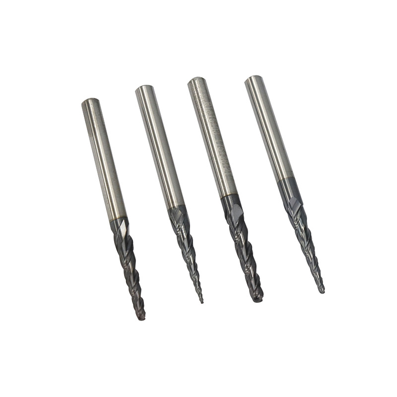 Wholesale of new cross-border 2-edge conical ball-end milling cutters with black coating and wood-based metal engraving drill bits Application Scenario