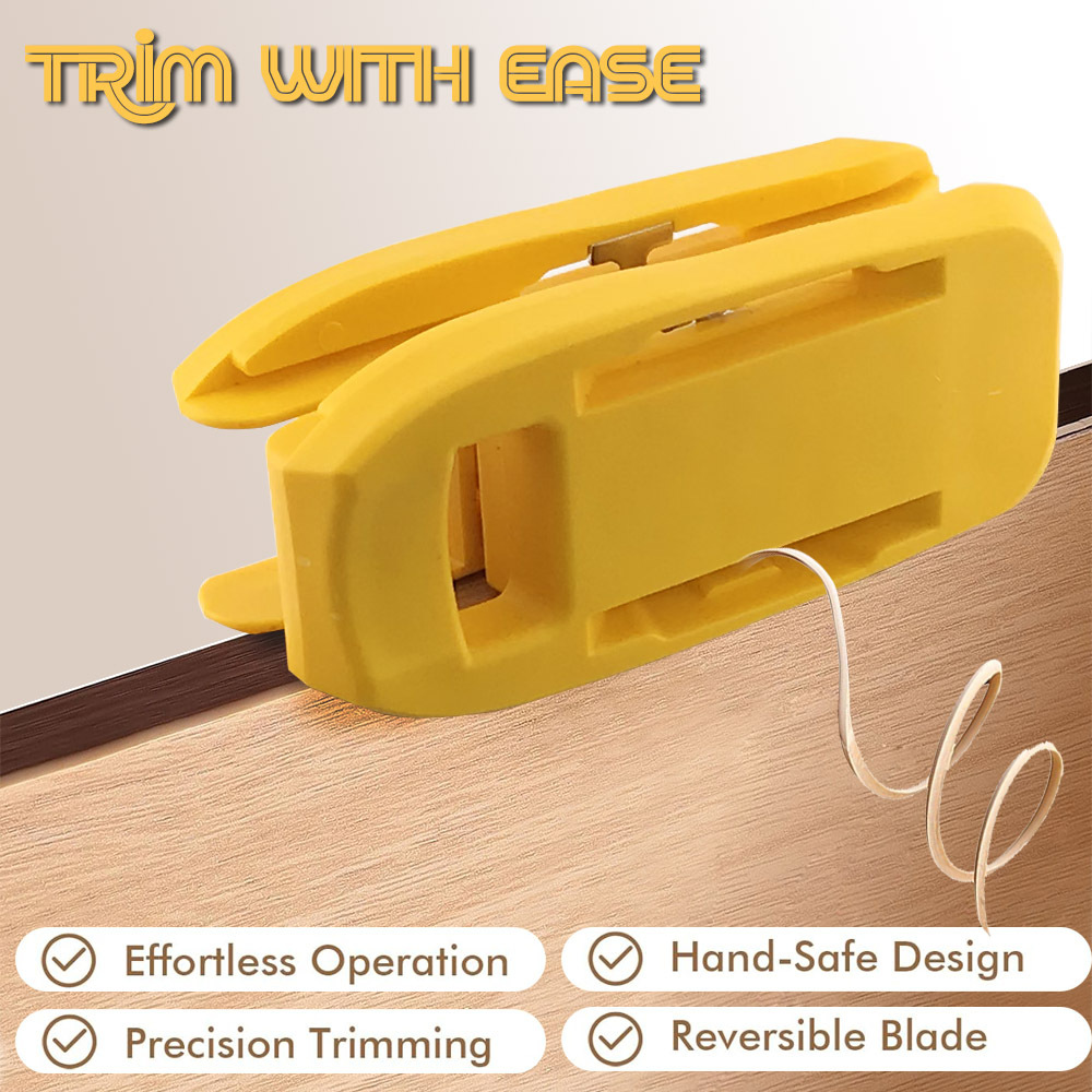 Three-in-one manual woodworking edge trimmer, right-angle woodworking planer, edge banding scraper, chamfering and rounding scraper Item Picture