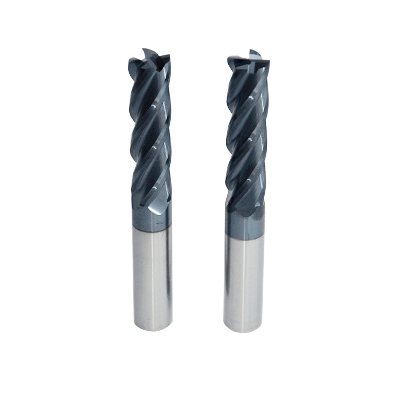 The manufacturer's 58° tungsten steel flat milling cutter machine tool CNC processing straight shank milling cutter is hard and sharp, with 2-edge and 3-edge hard alloy Item Picture