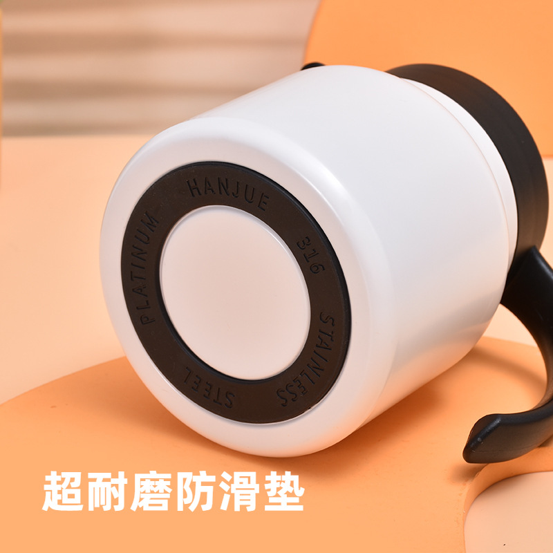 Best-selling 316 stainless steel stewed teapot, large-capacity household insulated kettle, high appearance level tea and water separation coffee pot Specification drawing