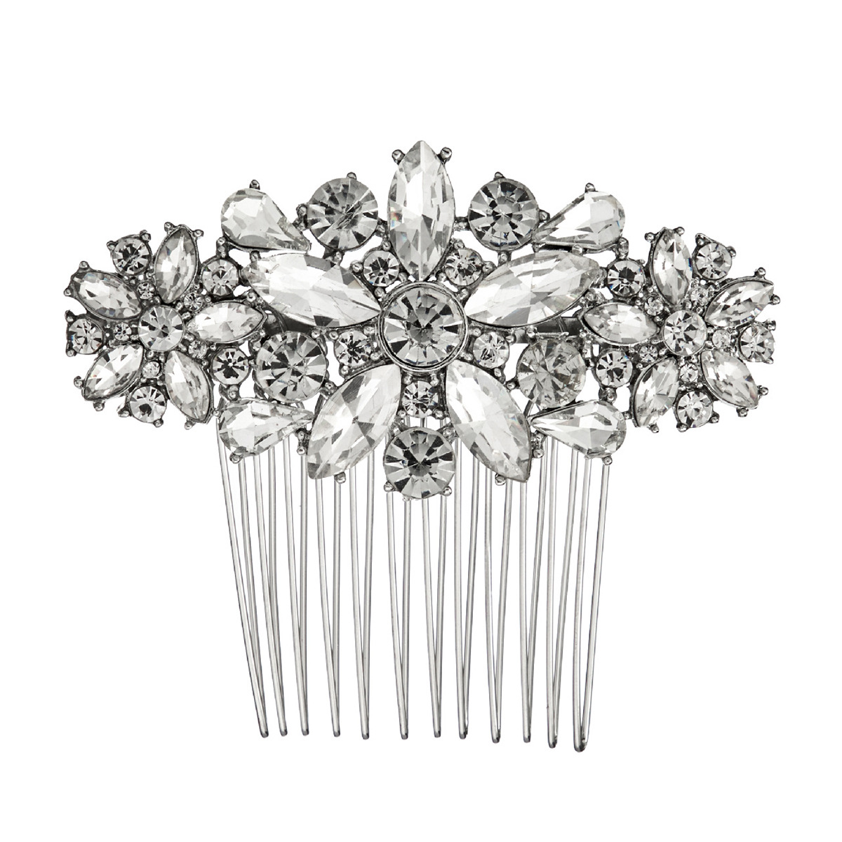 European and American bride wedding accessories, diamond alloy insert combs, wedding gowns, evening gowns, hair accessories, retro Hanfu updo hair combs Item Picture