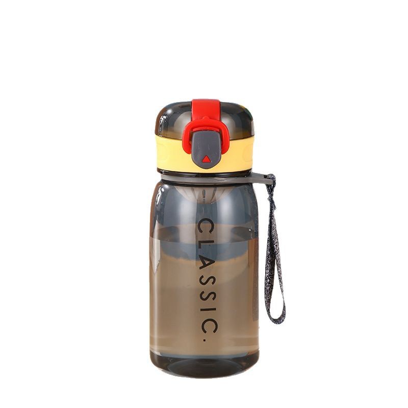 Cross-border bestseller transparent lid plastic cup outdoor sports water cup with a drawstring for easy carrying, lock to prevent leakage and reinforce the cup body Item Picture