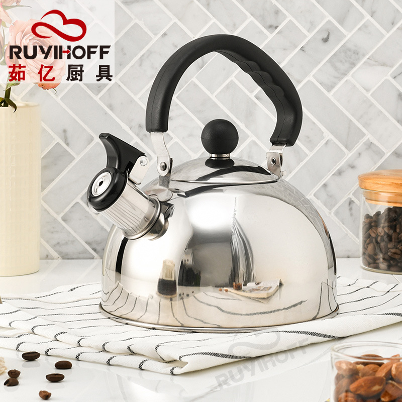 Wholesale of new stainless steel sounding kettles, Amazon cross-border sounding kettles, folding handles, European-style kitchenware Application Scenario