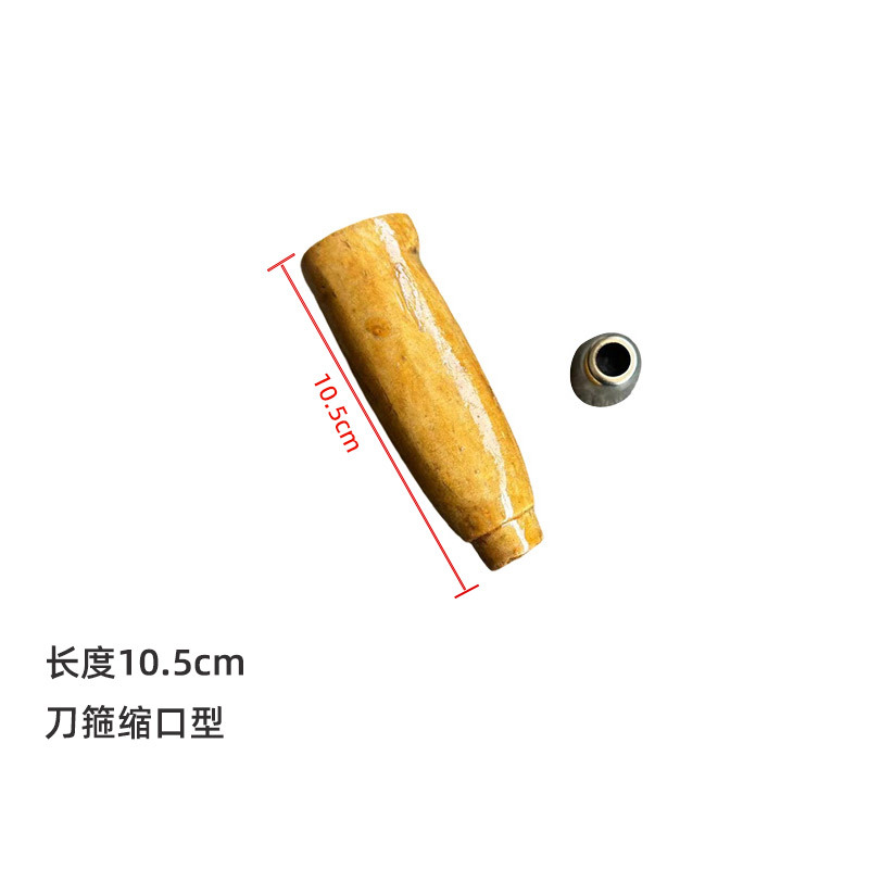 Hand-forged kitchen knife handle, hexagonal handle, nail band, old-fashioned bone chopping knife, universal knife grip, solid wood accessories wholesale undefined