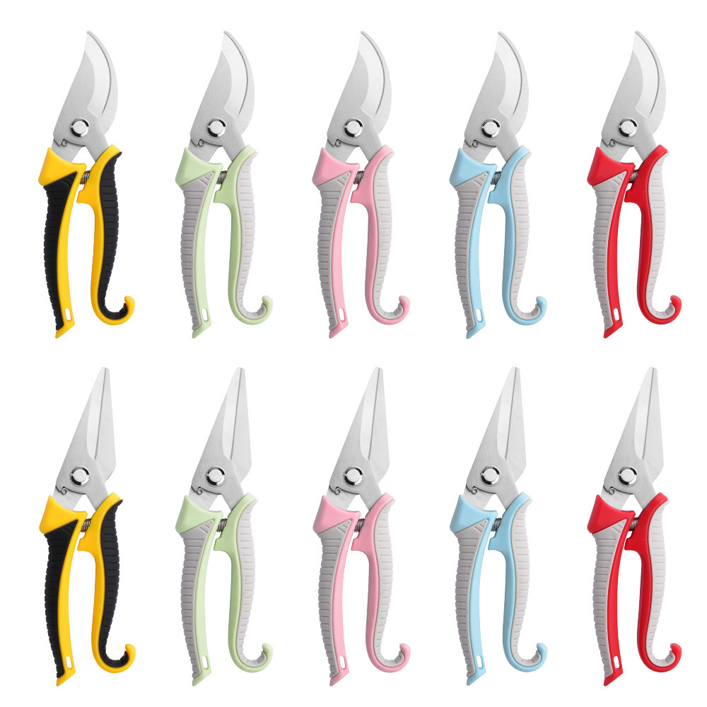 Factory wholesale stock of manual pruning shears, garden fruit branch shears, multi-functional branch shears, automatic rebound garden shears Application Scenario