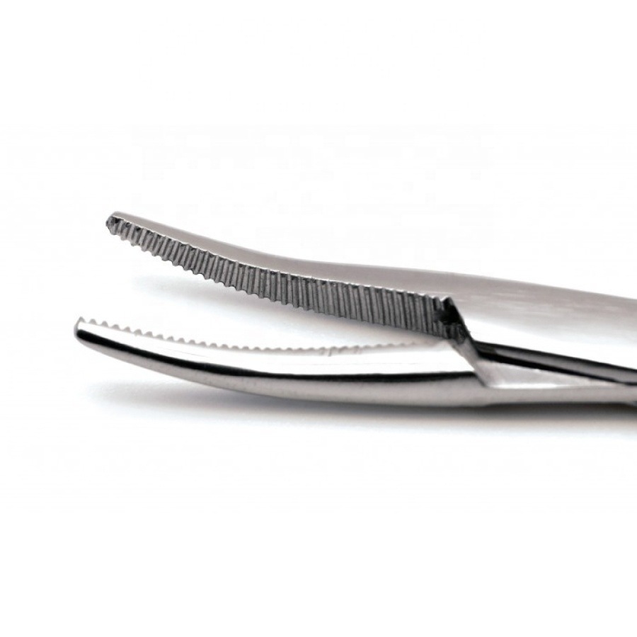 In stock: Stainless steel bright bright hair-pulling forceps, hemostatic forceps, cupping forceps, 12.5 cm mosquito forceps, hook forceps, gauze Application Scenario