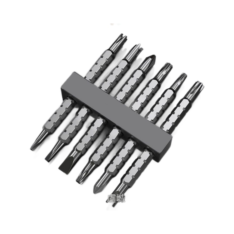 Short telescopic ratchet screwdriver set, multi-functional cross and straight shaped screw screwdriver with strong magnetic force, little chubby Item Picture