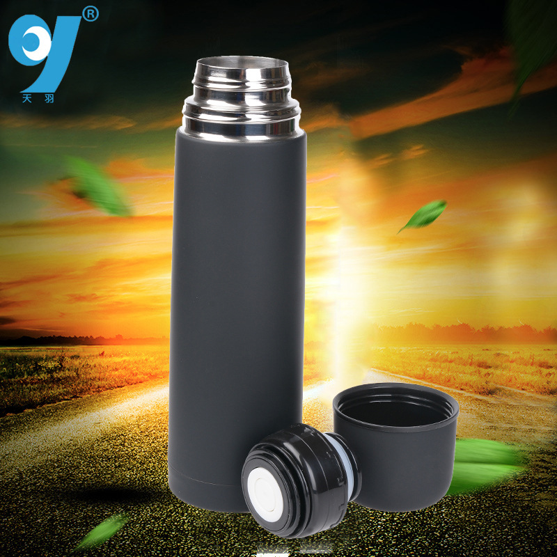 304 stainless steel insulated cup, warhead insulated pot, rubber paint, double jump switch, large capacity, can be printed with LOGO full figure