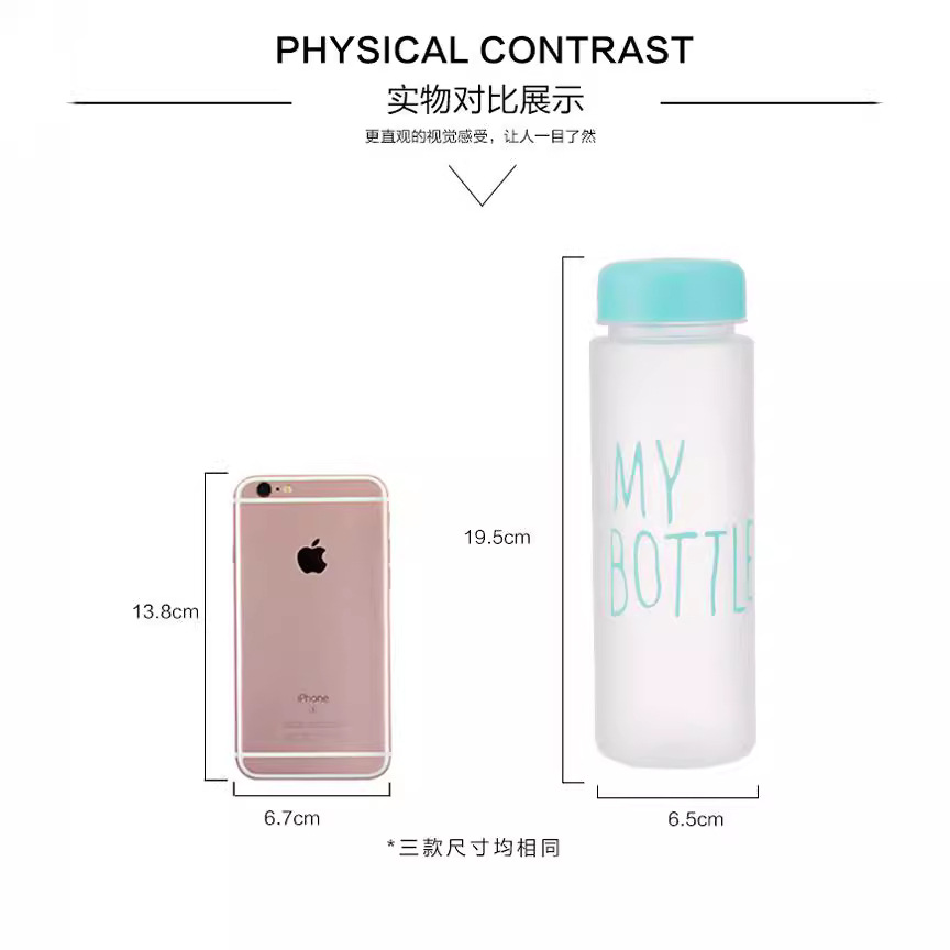 Cross-border sports my bottle water cup, creative milk tea beverage, plastic cup, women's gift cup logo customization Application Scenario