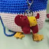 Wool felt Little Elephant bag pendant, accessory, mobile phone pendant Specification image