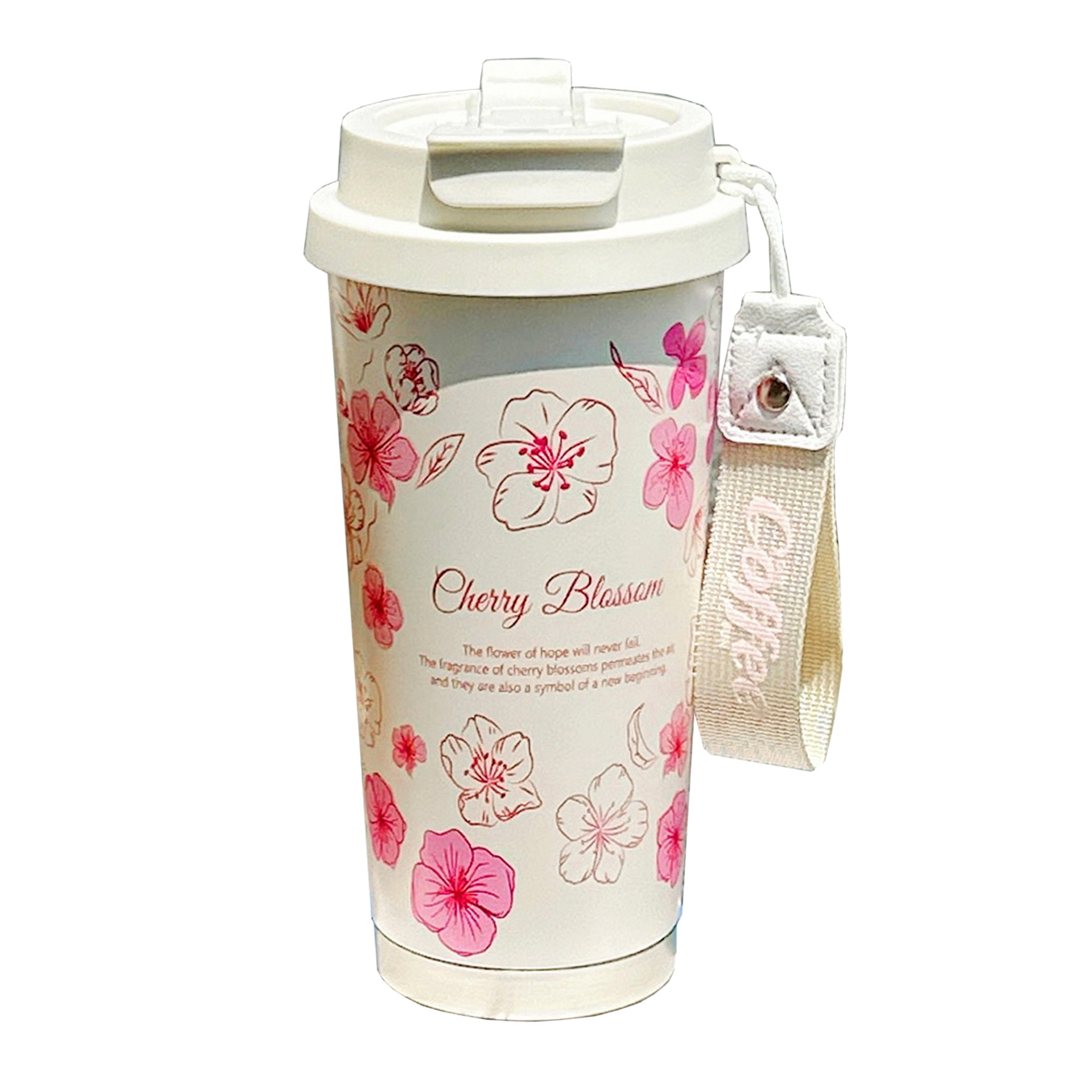 Sunflower double-drink coffee cup for girls, high appearance level, straw water cup, portable office, 316 stainless steel cup gift Item Picture