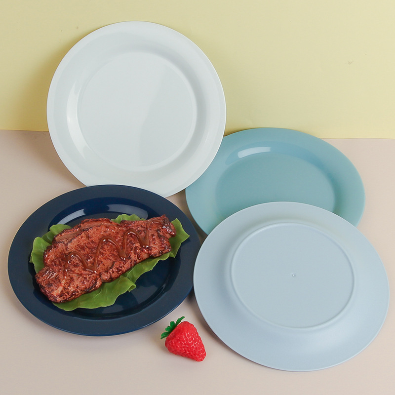 Cross-border Amazon plastic pp material 19CM round plates, household durable dinner plates, 26CM plates, snack plates, cross-border wholesale Specification drawing