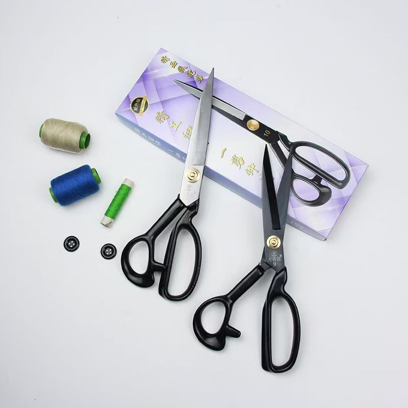 Genuine stainless steel large scissors, professional fabric cutting, dedicated tailor scissors for clothing, household and industrial 8-12 size cutting scissors Specification drawing