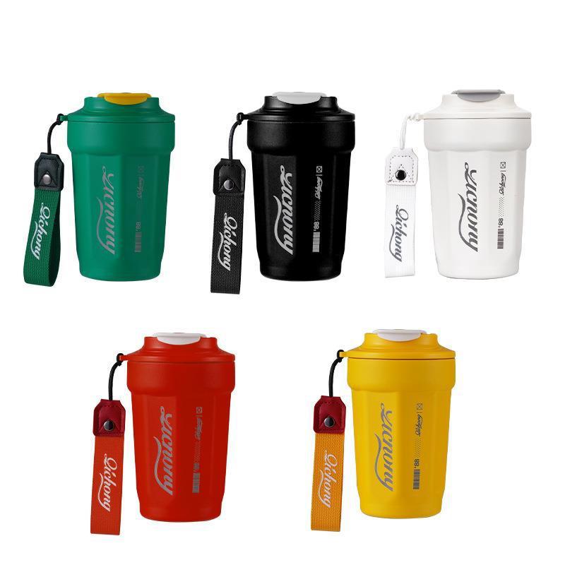 The popular coffee cup with a high appearance level, 316 stainless steel insulated cup, portable and easy-to-use cup for boys and girls, and advertising gift cup Item Picture