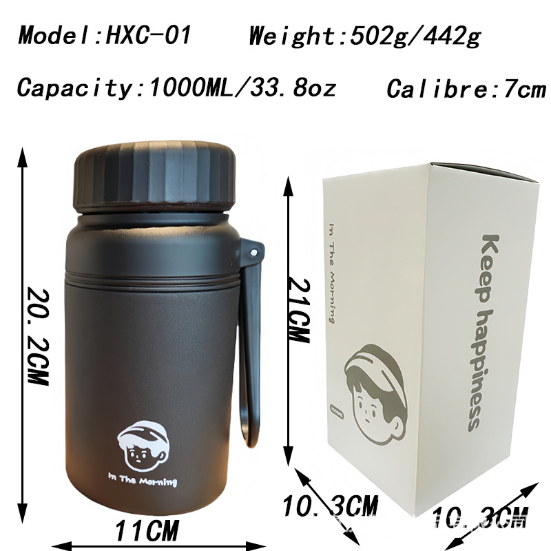 Portable handle stainless steel insulated cup, large-capacity couple cup with tea compartment, tea water cup, office cold preservation ice cup Application Scenario