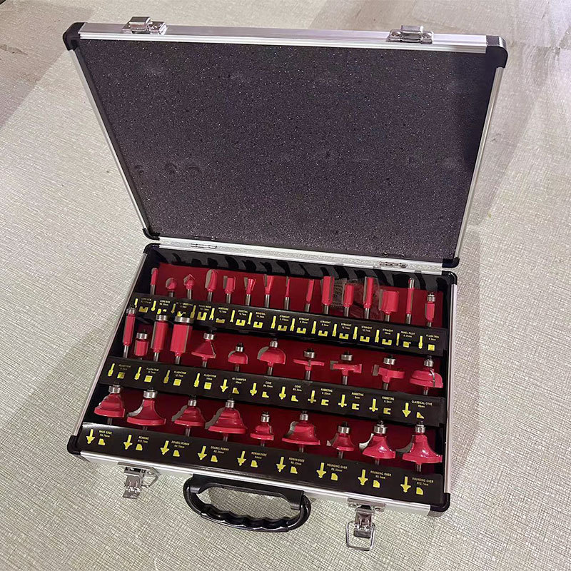 35-piece woodworking milling cutter sets are available in stock from the manufacturer for edge trimming machine woodworking milling cutter head sets details Picture