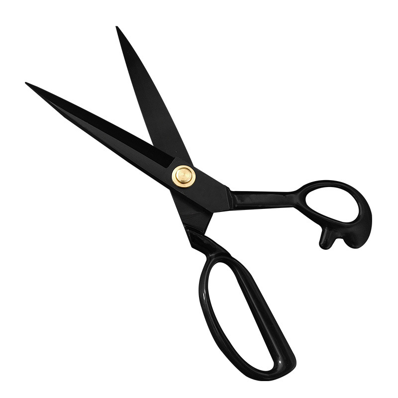 Tailor-made household manganese steel sewing scissors, genuine imported craftsmanship, 8-12 inch fabric cutting scissors, source factory Item Picture
