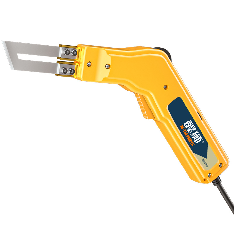 Xingshi electric heating knife, foam hot melt knife, KT board, pearl cotton, extruded board, acrylic sponge fabric, hot cutting, Xinxia Specification drawing