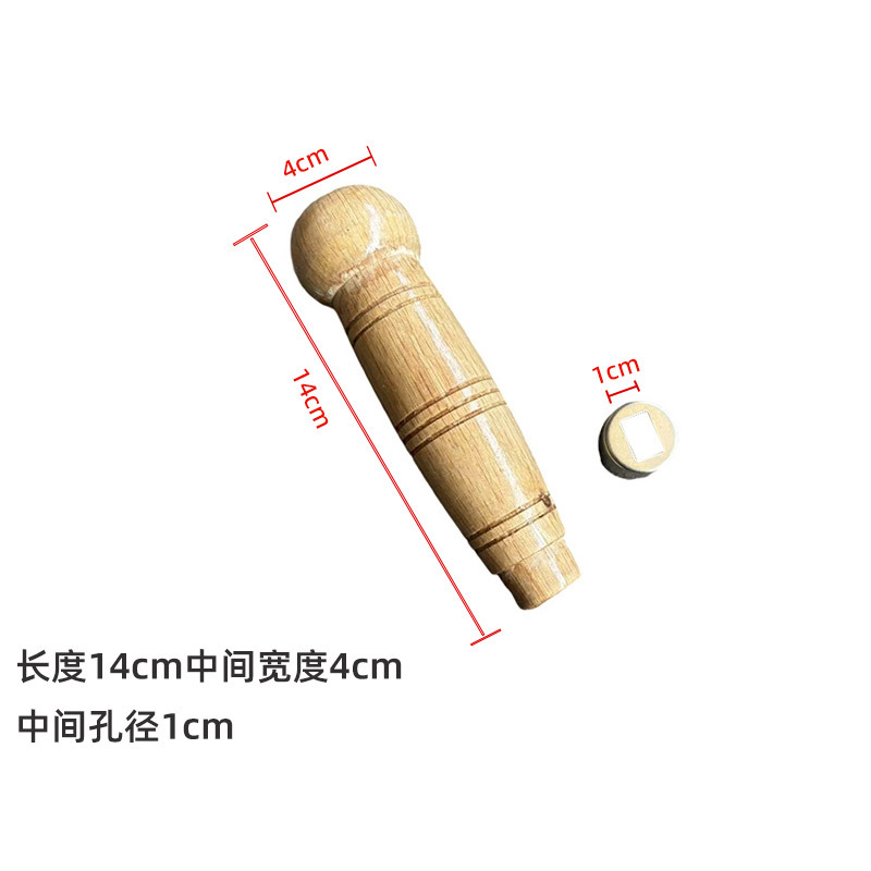 Hand-forged kitchen knife handle, hexagonal handle, nail band, old-fashioned bone chopping knife, universal knife grip, solid wood accessories wholesale undefined