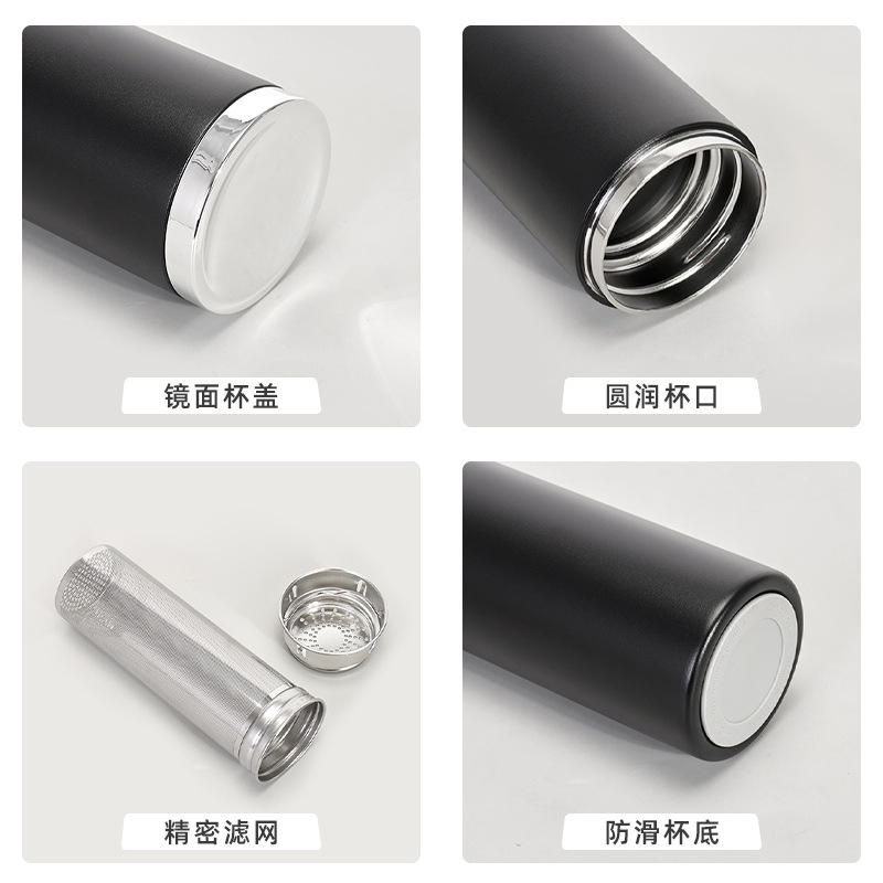 316 stainless steel business insulated cup, pure titanium inner liner, high-end gift cup, office car tea brewing cup, travel cup Application Scenario
