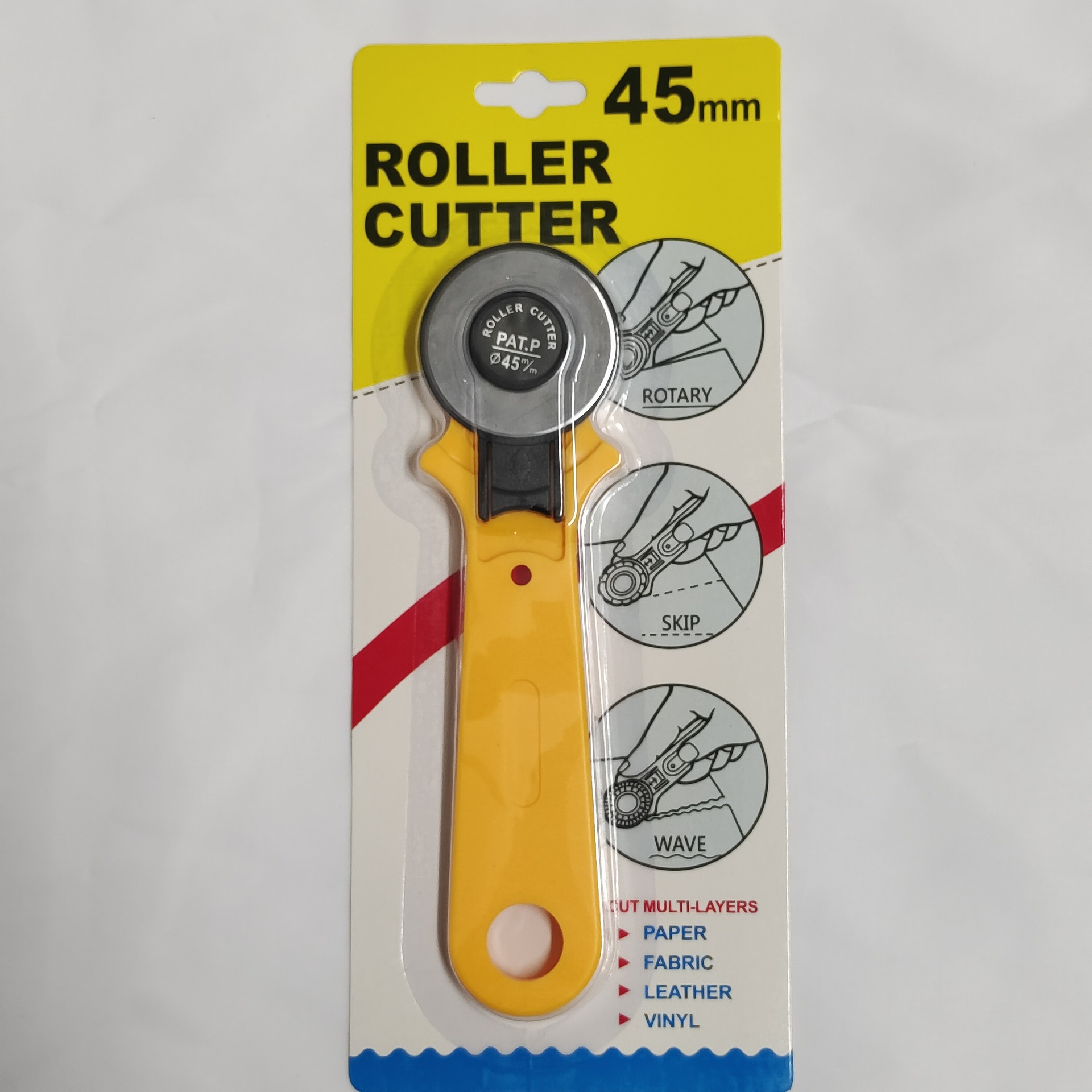 YED cutting knife 45mm wheel knife cutting round knife 28mm rotary roller knife for DIY fabric and leather cutting round roller knife details Picture