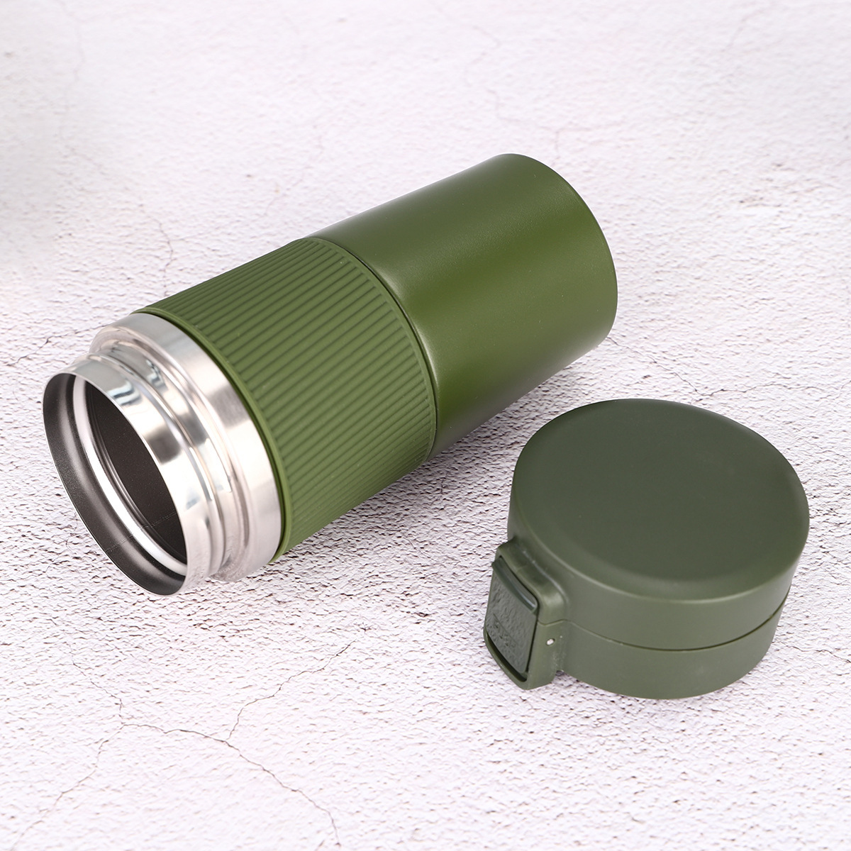 Office simple American-style stainless steel insulated cup, outdoor portable cup, double-layer thickened vacuum insulated car cup Specification drawing