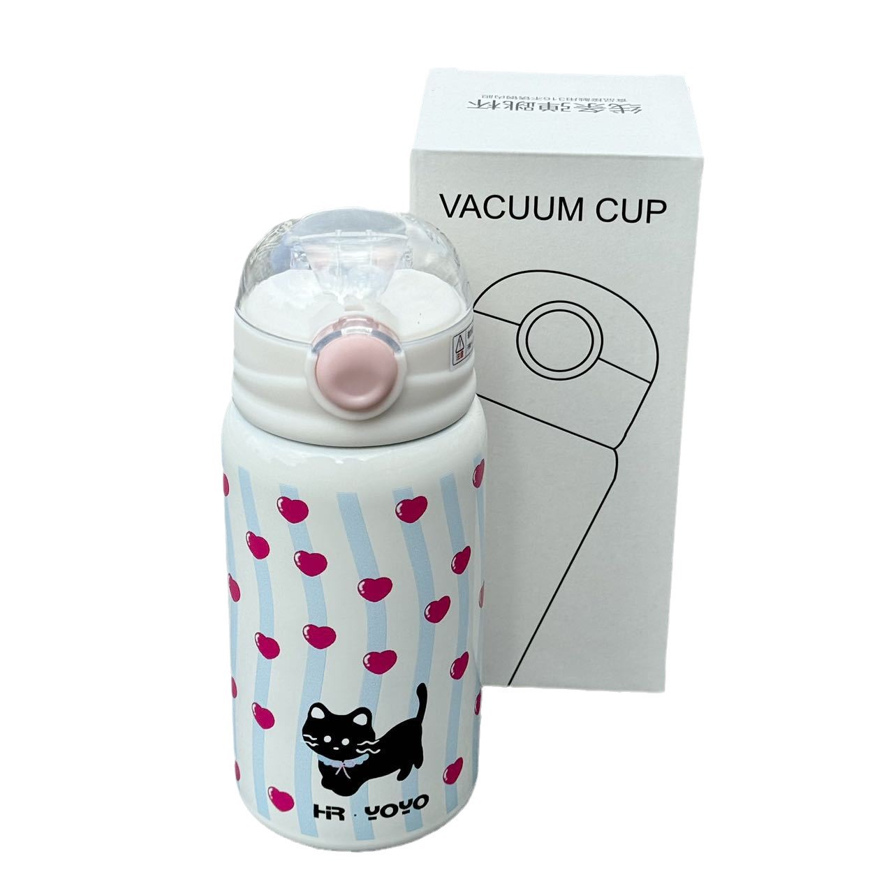 2024 New large-capacity insulated cup, stainless steel water cup, girls' high school appearance level, cute straw cup for students to go to school and work Item Picture