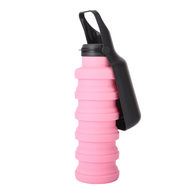 Outdoor products, dog water bottle, silicone foldable, portable pet water dispenser for walking dogs Item Picture